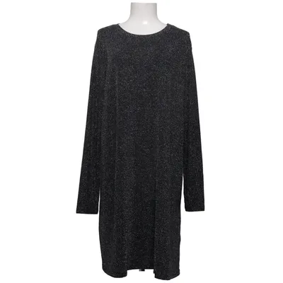 Robe (Noir, Argent) de MyWear Woman Élasthane, Fibre métallique, Polyamide