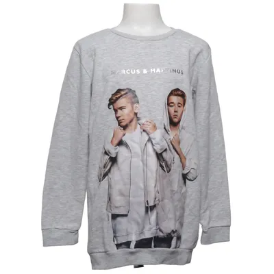Sweatshirt (Grå) fra Marcus & Martinus x H&M Bomuld, Polyester