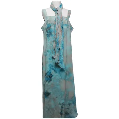 Maxi dress (Blue, Gray, Multicolored) from Elinette Polyester