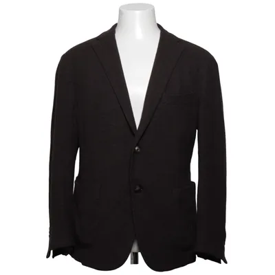 Blazer (Braun) von Barba Napoli Baumwolle, Wolle