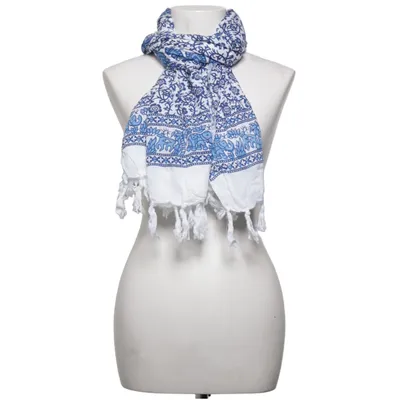 Shawl (Blue, White) from Lise Sandahl