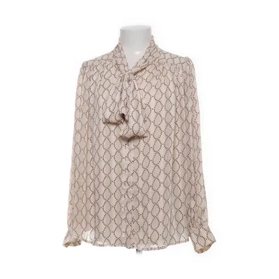 Strikblouse (Beige, Bruin) van Elli White Polyester