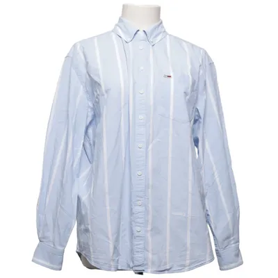 Buttondownskjorte (Blå, Hvid) fra Tommy Hilfiger Jeans Bomuld