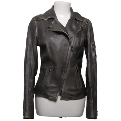 Bikerjacka (Grå) från Schyia Polyester