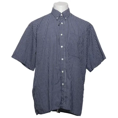 Short sleeve shirt (Blue, White) from Gambler Cotton, Polyester