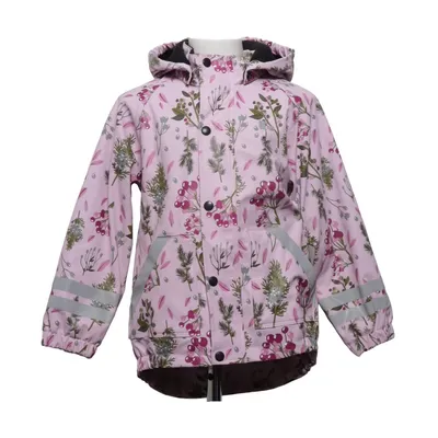 Rain jacket (Pink, Green, Brown) from Lindberg Polyester, Polyurethane
