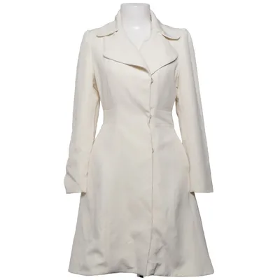 Coat (White) from Kouture Cotton, Elastane, Polyamide, Viscose