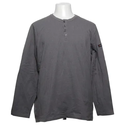 T-shirt manches longues (Gris) de Parkside Coton, Polyester recyclé