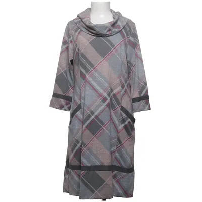 Jurk (Grijs, Meerkleurig) van Robbie Bee Elastaan, Polyester, Viscose