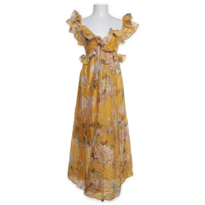 Dress (Yellow, Multicolored) from H&M Lyocell, Polyamide, Cotton