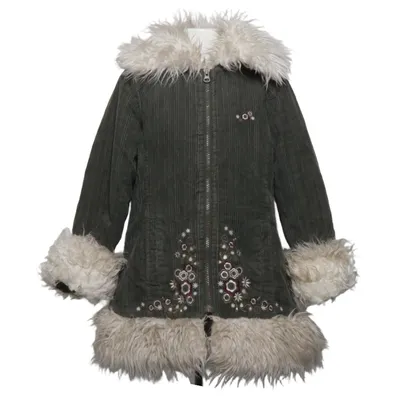 Jas (Groen, Wit) van Out Wear by Lindex Katoen, Polyester