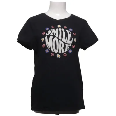 T-shirt (Black, Multicolored) from Terranova Cotton