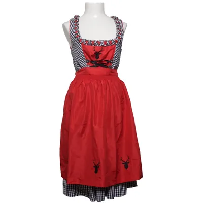Dirndl (Röd, Vit, Svart) från Berydale Bomull, Polyester