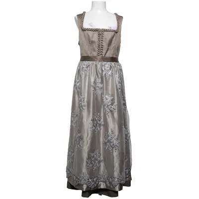 Dirndl (Beige, Argent) de Country Line Coton, Élasthane, Lin, Fibre métallique, Polyester