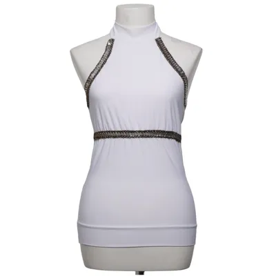 Haut dos-nu (Blanc) de Sophyline Élasthane, Polyester