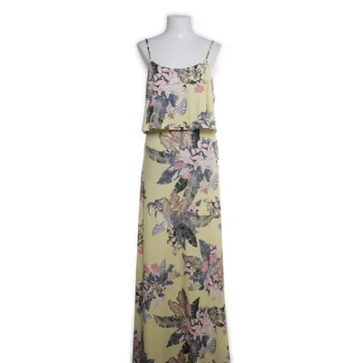 Långklänning (Gul, Flerfärgad) från Evita Elastan, Polyester