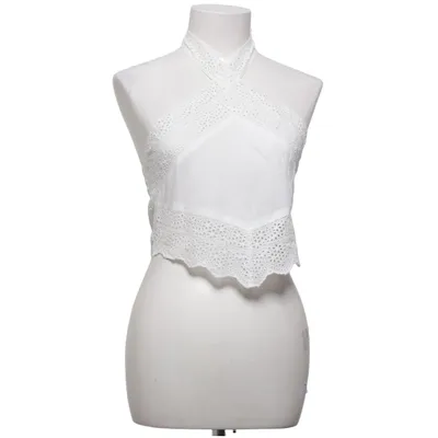 Halter neck top (White) from H&M Cotton