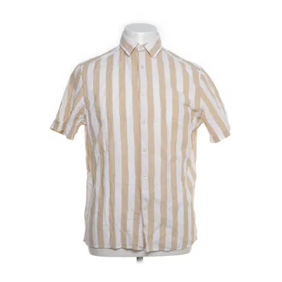 Short sleeve shirt (White, Brown) from J.Lindeberg Cotton, Linen