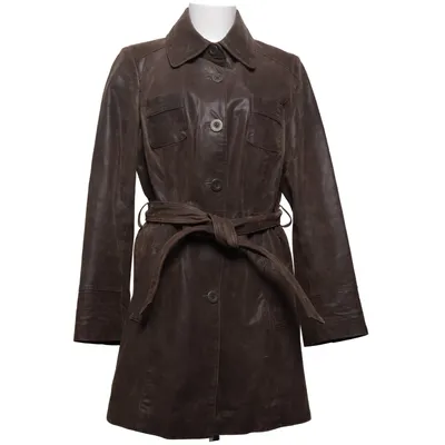 Läderkappa (Brun) från Lindex Skinn, Polyester