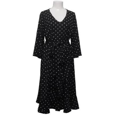 Wrap dress (Black, White) from Ellos Elastane, Polyester