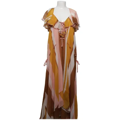 Maxi dress (Brown, Yellow, Pink) from ASOS Design Polyester
