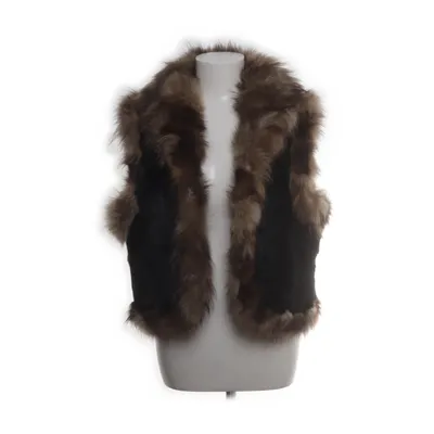 Fur vest (Brown, Beige) from David Moore Fur