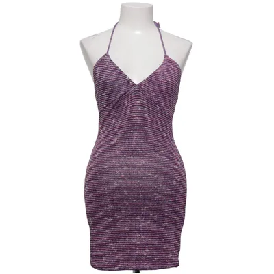 Halterneck dress (Purple, Pink, White, Blue) from Pull & Bear Acrylic, Cotton, Polyester