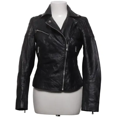 Veste de motard (Noir) de Barneys Originals Cuir, Polyester