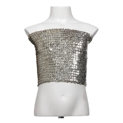 Tube top (Silver) from Keynote Acetate, Acrylic, Cotton
