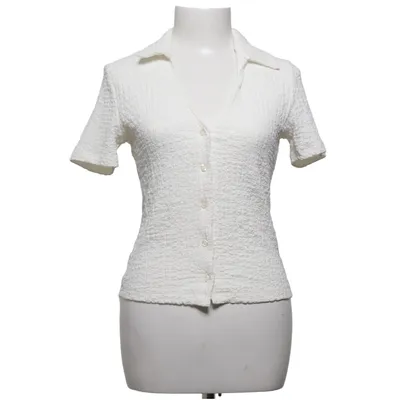 Korte mouwen shirt (Wit) van NA-KD Elastaan, Polyester
