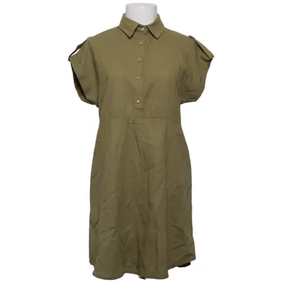 Shirt dress (Green) from Zuiki Linen, Polyester, Viscose