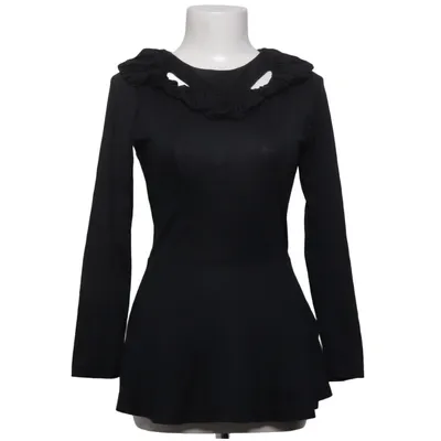 Top (Black) from Nakkna Silk, Viscose, Wool