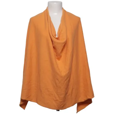 Poncho (Orange) von H Collection Kaschmir