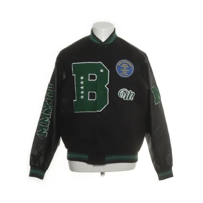 Varsity-jack (Zwart, Groen) van Boohoo Man Polyester, Polyurethaan