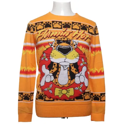 Christmas sweater (Orange, Multicolored) from Cheetahs Acrylic