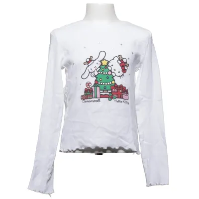 Långärmad t-shirt (Vit, Flerfärgad) från Reserved Bomull, Elastan