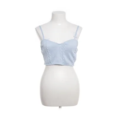 Crop top (Blå) fra Zara Elastan, Polyester
