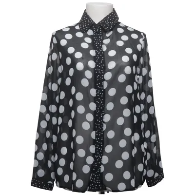 Blouse (Black, White) from Lipsy London Polyester