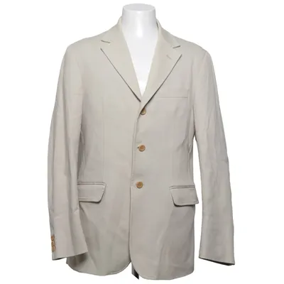 Blazer (Beige) fra Daniele Alessandrini Bomuld, Elastan, Polyester