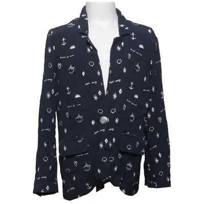 Blazer (Blauw) van Circle of Trust Katoen, Viscose