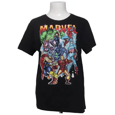 T-shirt (Sort, Flerfarvet) fra Marvel Bomuld, Polyester