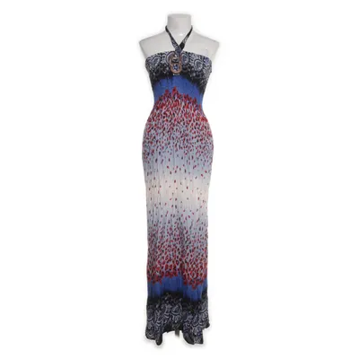 Halterneck dress (White, Blue, Multicolored) from Jula Cotton, Elastane