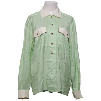 Chemise (Vert, Blanc) de Escada by Margaretha Ley Soie
