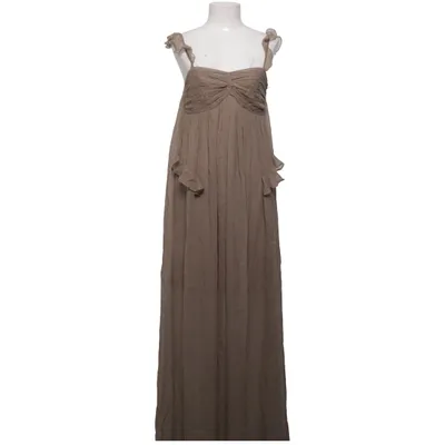 Robe longue (Marron) de Traffic People Coton, Soie
