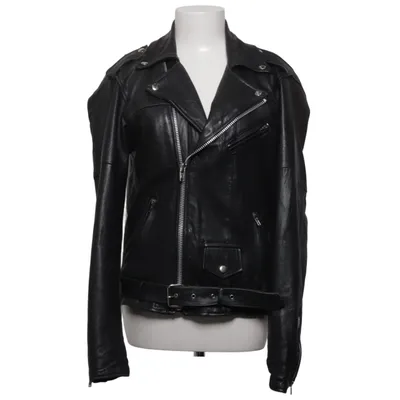 Bikerjakke (Sort) fra Pelechecoco Læder, Polyester