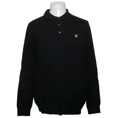 Strickpullover (Schwarz) von Lyle & Scott Baumwolle, Merinowolle