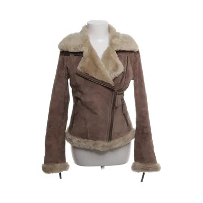 Veste en peau de mouton retournée (Marron) de Oakwood Fourrure, Acrylique, Polyester