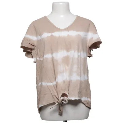 T-shirt (Beige, Wit) van Staji Katoen