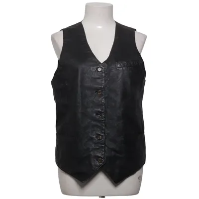 Leather vest (Black) from Sinclair by KappAhl Leather