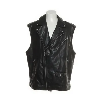 Biker vest (Black) from Zara Polyurethane, Polyester